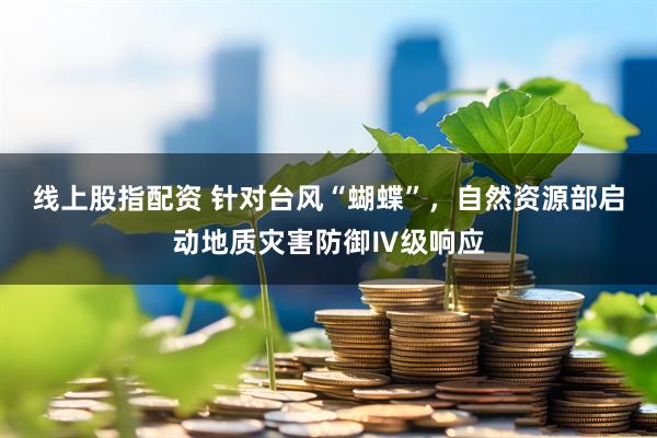 线上股指配资 针对台风“蝴蝶”，自然资源部启动地质灾害防御Ⅳ级响应